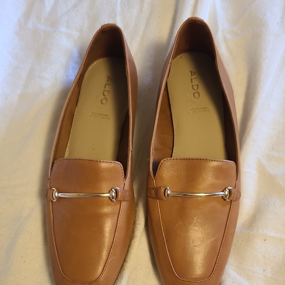 ALDO Women's Brown Leather Loafers